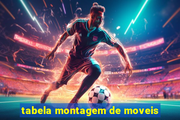 tabela montagem de moveis